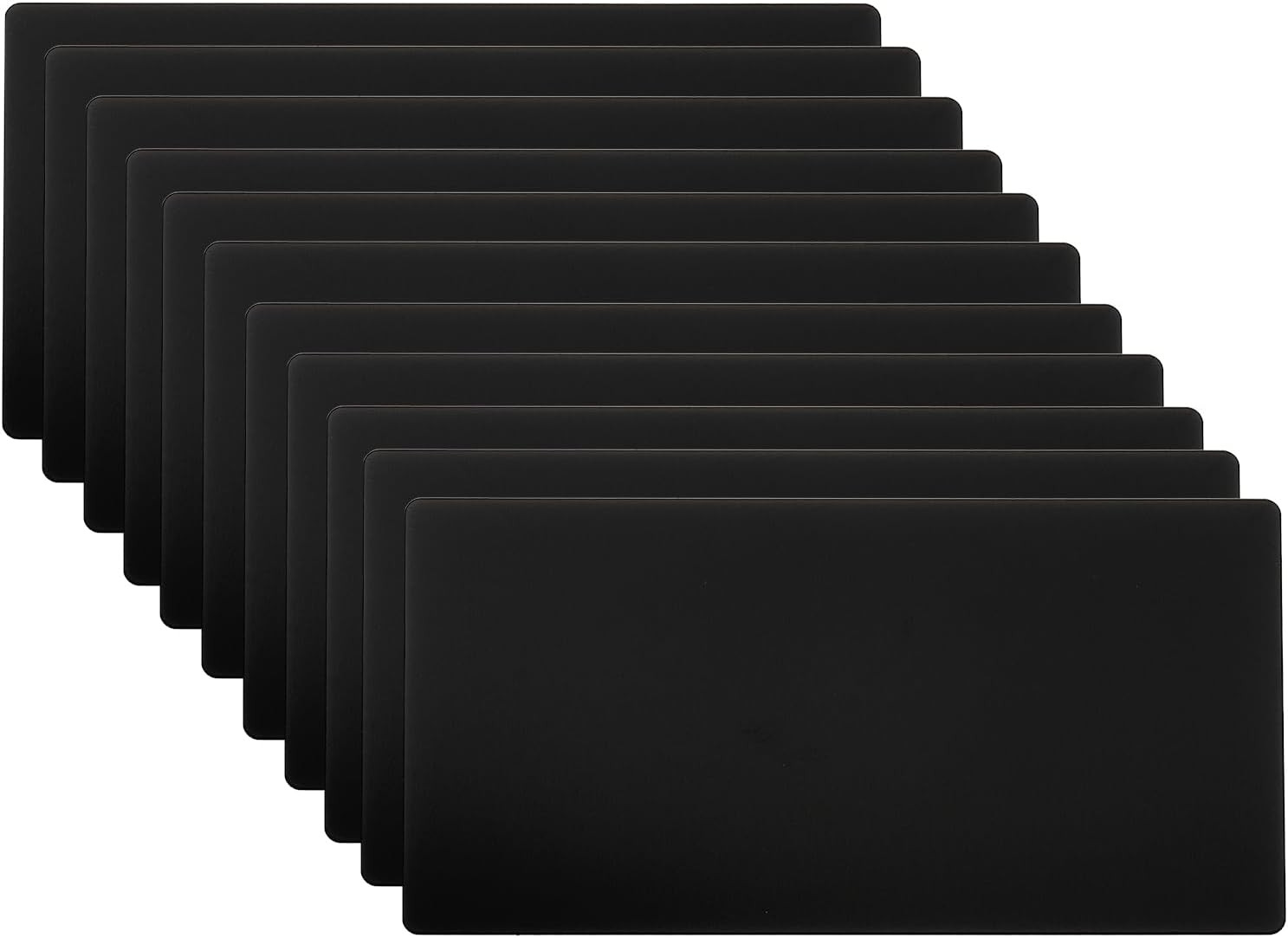 4×2 Inch Anodized Aluminum Sheet Metal, 11 Pack Self Adhesive Laser Plates Engra