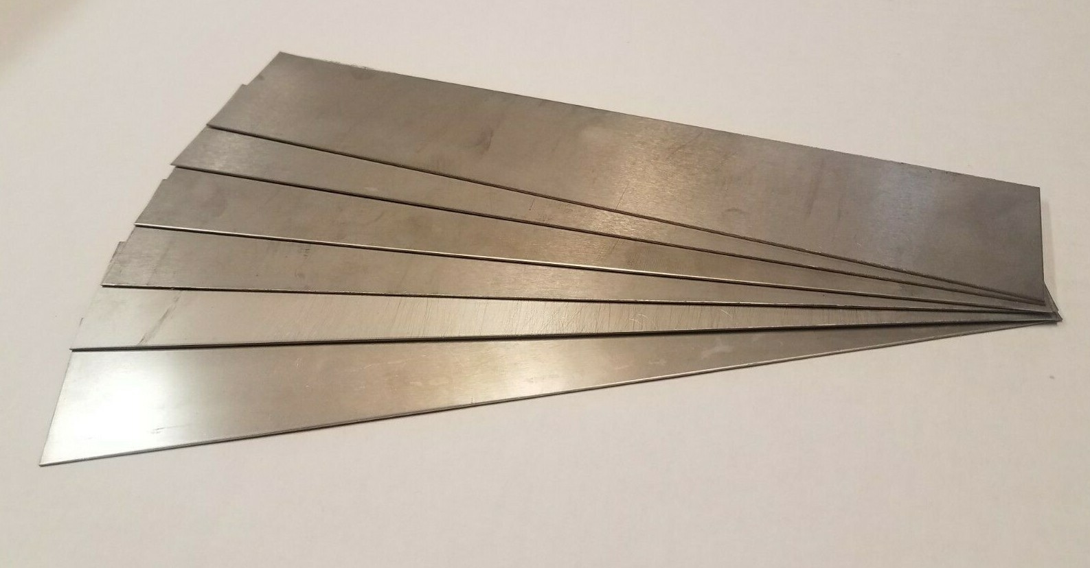 Stainless Steel Sheet Metal (6 pieces) 24ga. 1-1/4″ x 9″ Type 316 S S