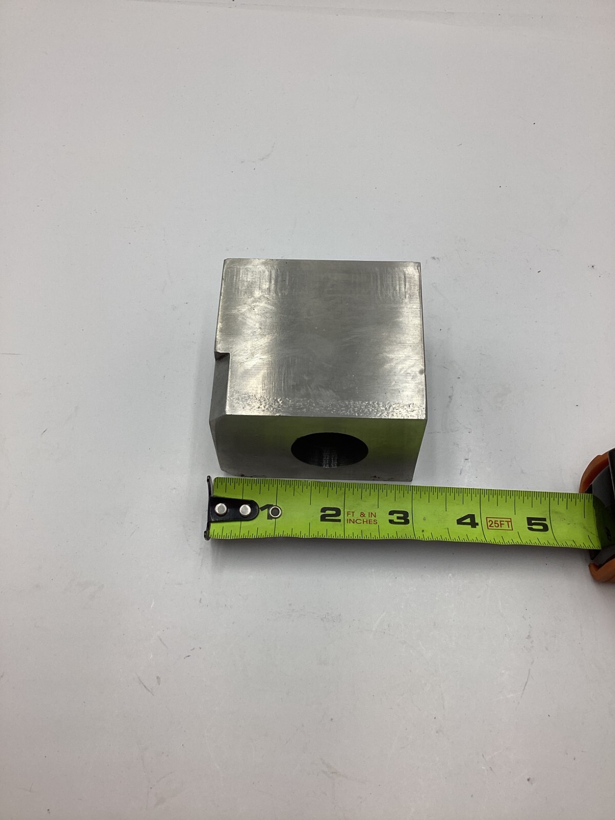 (QTY 3) Latini A10674 Steel Square Block Silver Gray 3 Inch Heavy Duty