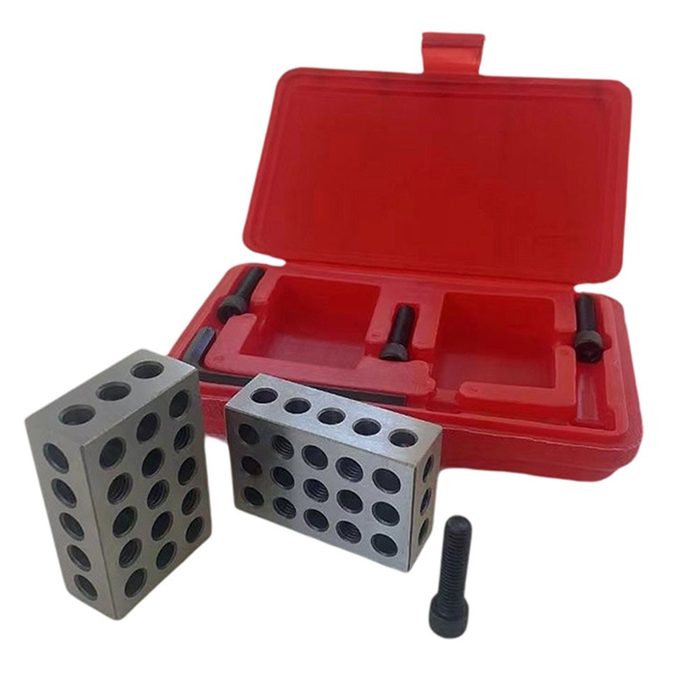 25mm 50mm 75mm Steel Machining Blocks with 23 Holes and Adjustment Wrench