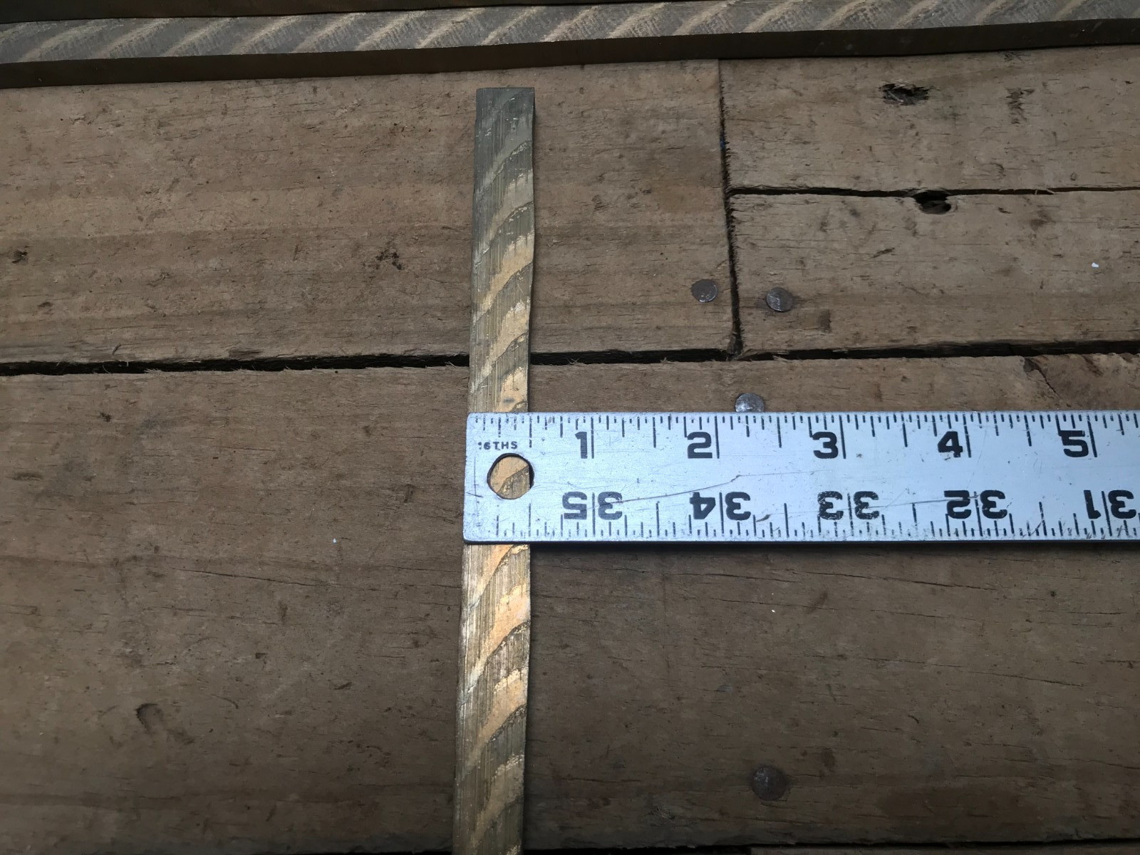 1 Brass Flat Bar (rectangular) 14 5/8″ 1/2″ x 5/16″
