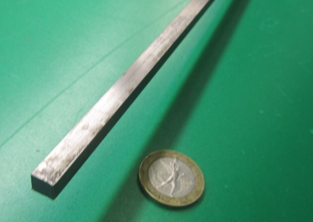 1018 Steel Square Bar, 1/4″ Thick x 1/4″ Wide x 24″ Length, 6 Units, 12 Ft