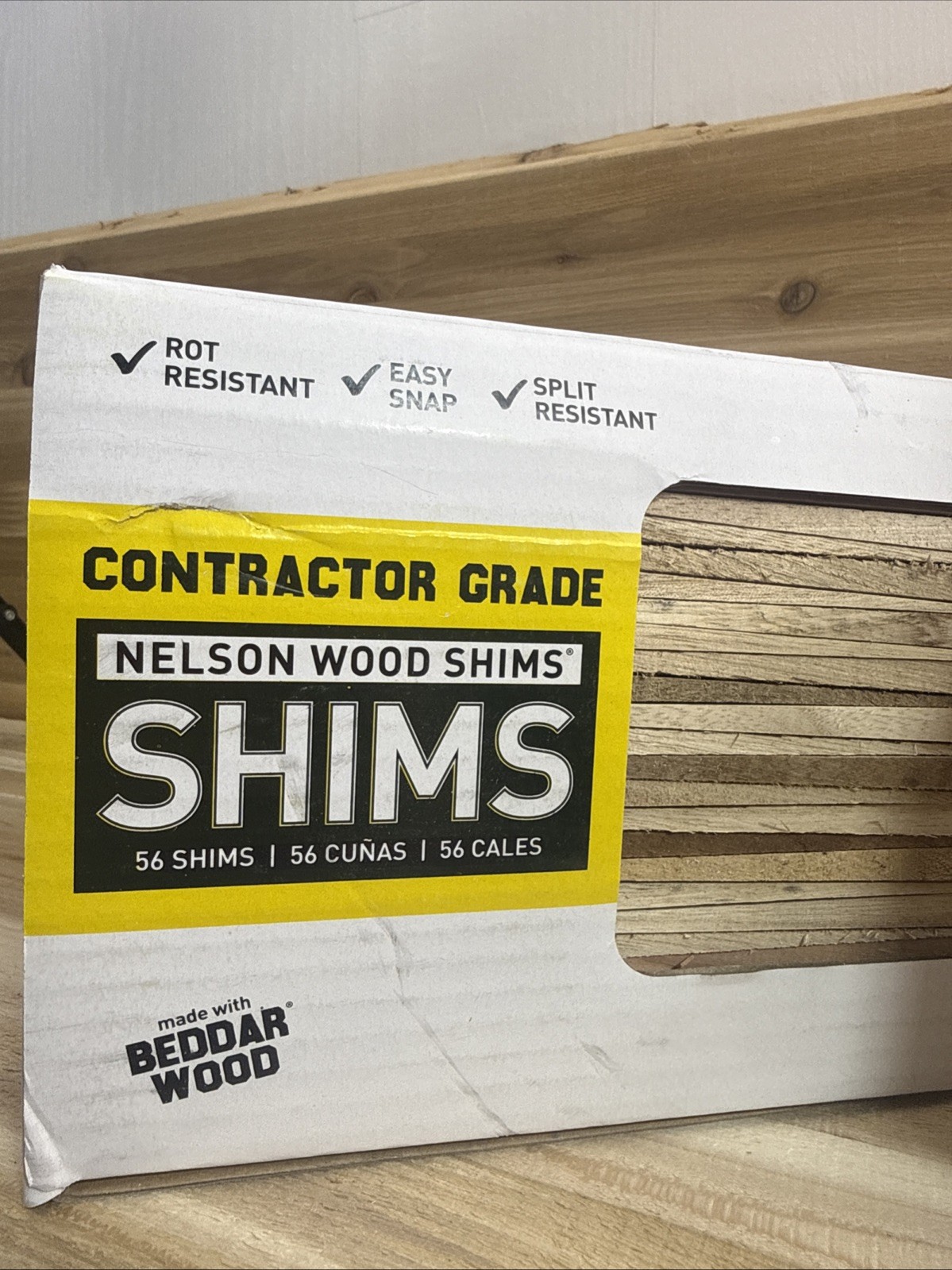 Nelson Wood Shims Contractor Grade (2 packs of 56 shims each)