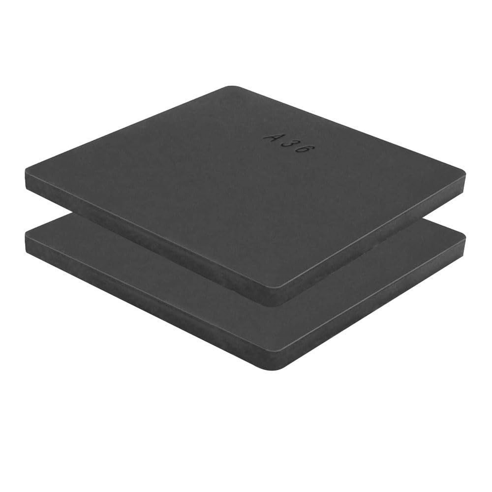 2Pack 1/4 Hot Rolled Steel Plate A36 Steel Sheet 8in x 8in A36 Square Steel