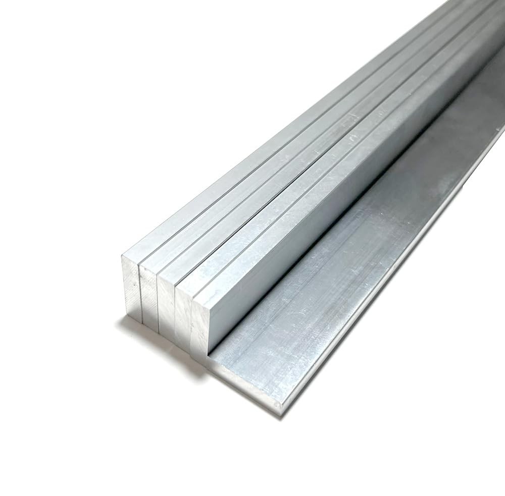 2 PCS 1/4 x 1 Inch .6061 Aluminum Flat Bar 16 Inch Long 6x25x406mm T6511 Mill