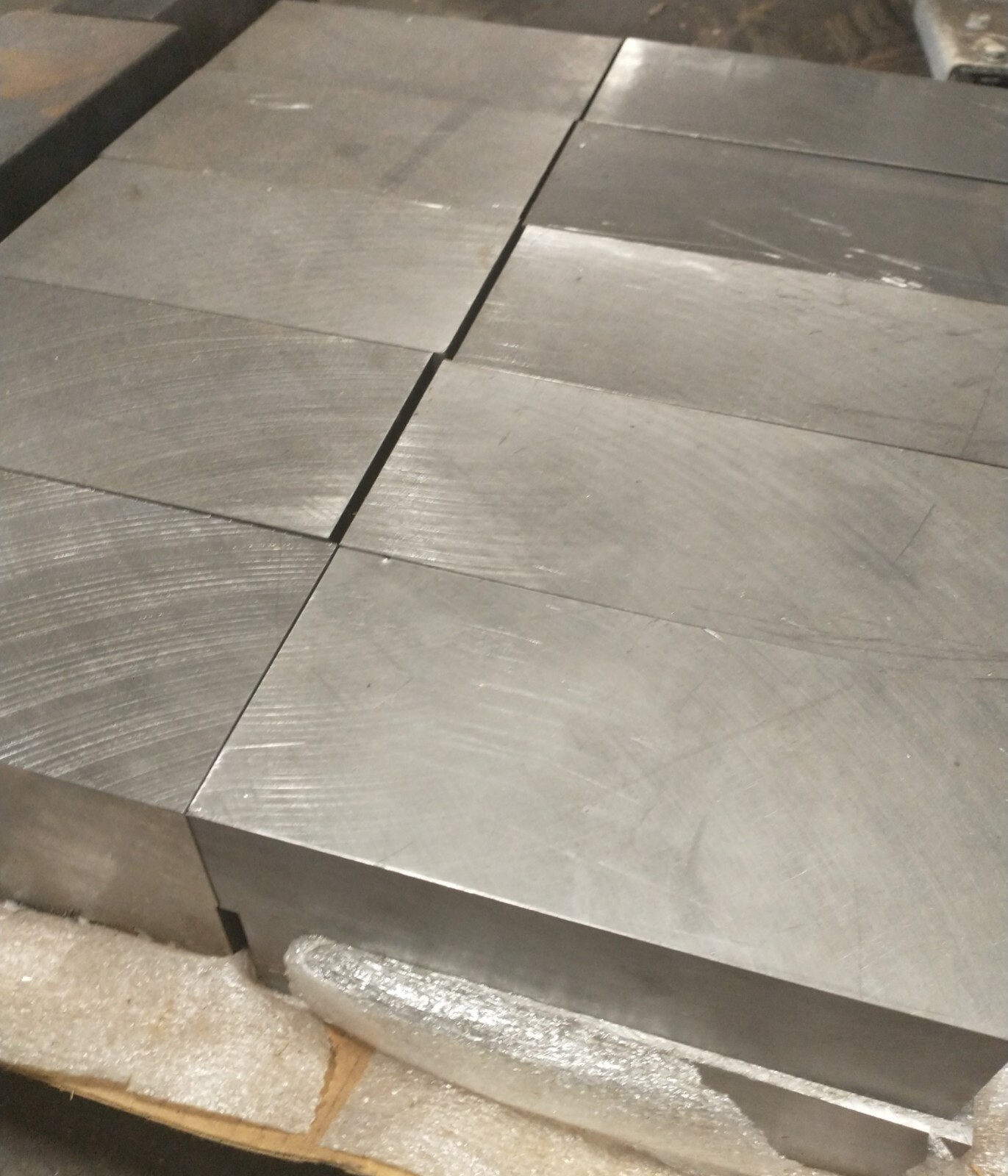 4140 Tool Steel Blanchard Ground Flat 1.990 x 4.08 x 8.155 Machinist CNC Square