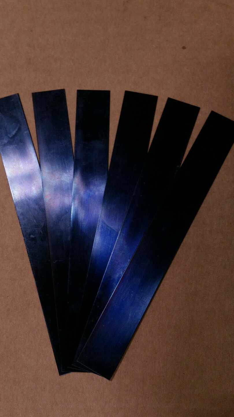 Blue Tempered Spring Steel Shim .020″ x 0.750″ w x 6″ ONE PIECE 020 0.020