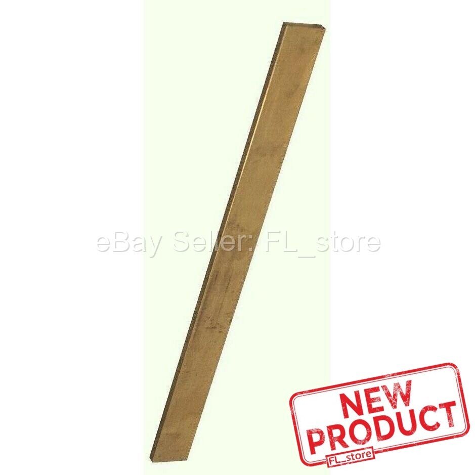 Solid Brass Flat Stock 1/8″ x 1/2″ x 3 Feet Alloy 360 Mill 36″ Long Rectangle