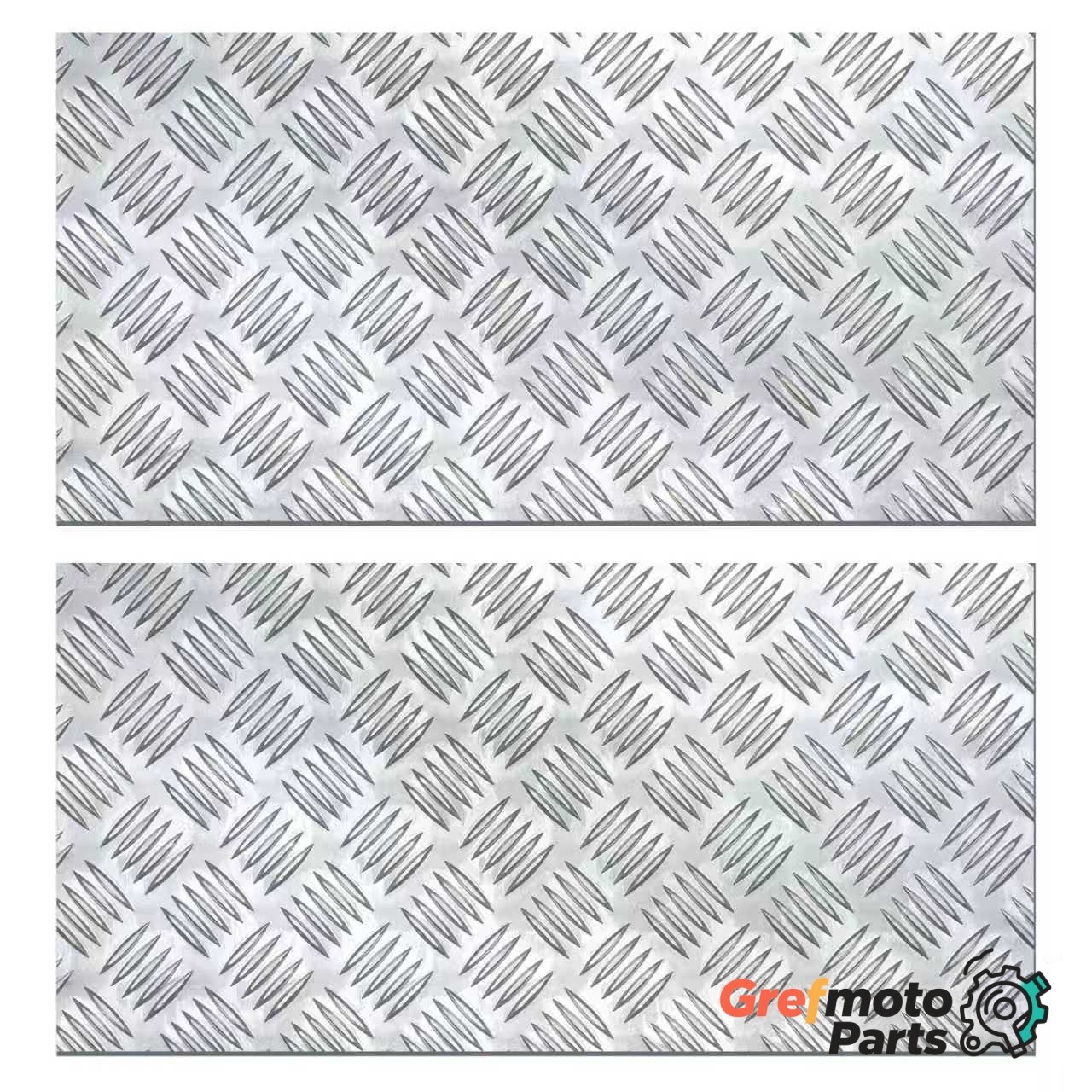 2* Aluminum Diamond Plate Sheets 10″x20″ 254×508mm Trailer Garage Repair Panels