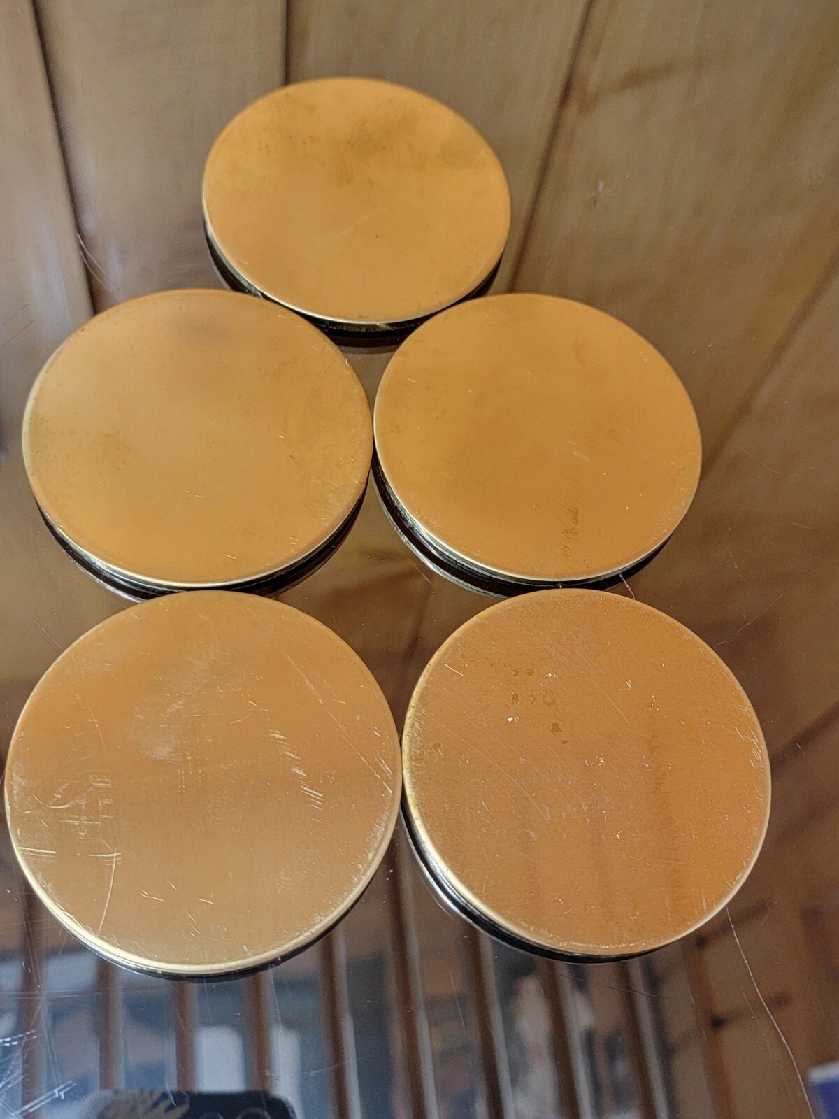 Brass Disk Circle Blanks 3″ Diameter 1/8” Thick 5 Pieces Disc Discs Disks