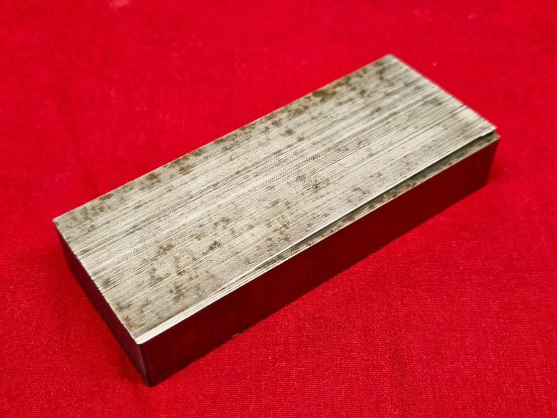 D2 Tool Steel Block Billet 3.82″ L x 1.525″ W x 0.67″ Thick – 17.62 Oz.