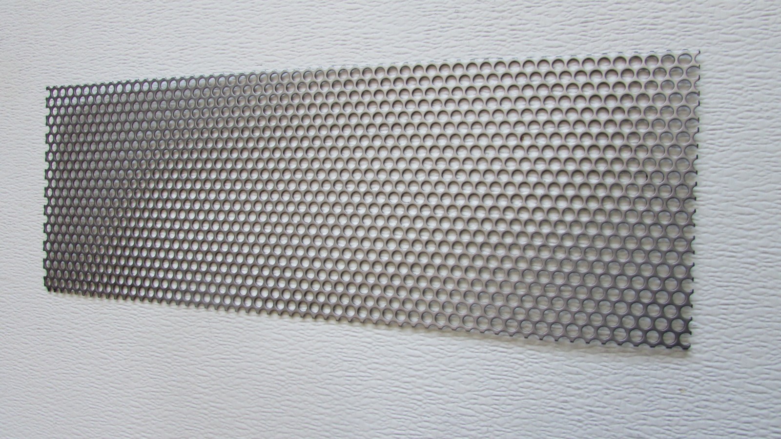 1/4″HOLES ON 5/16″CENTER–16 GA.-STAINLESS PERFORATED SHEET- -5″ X 12″