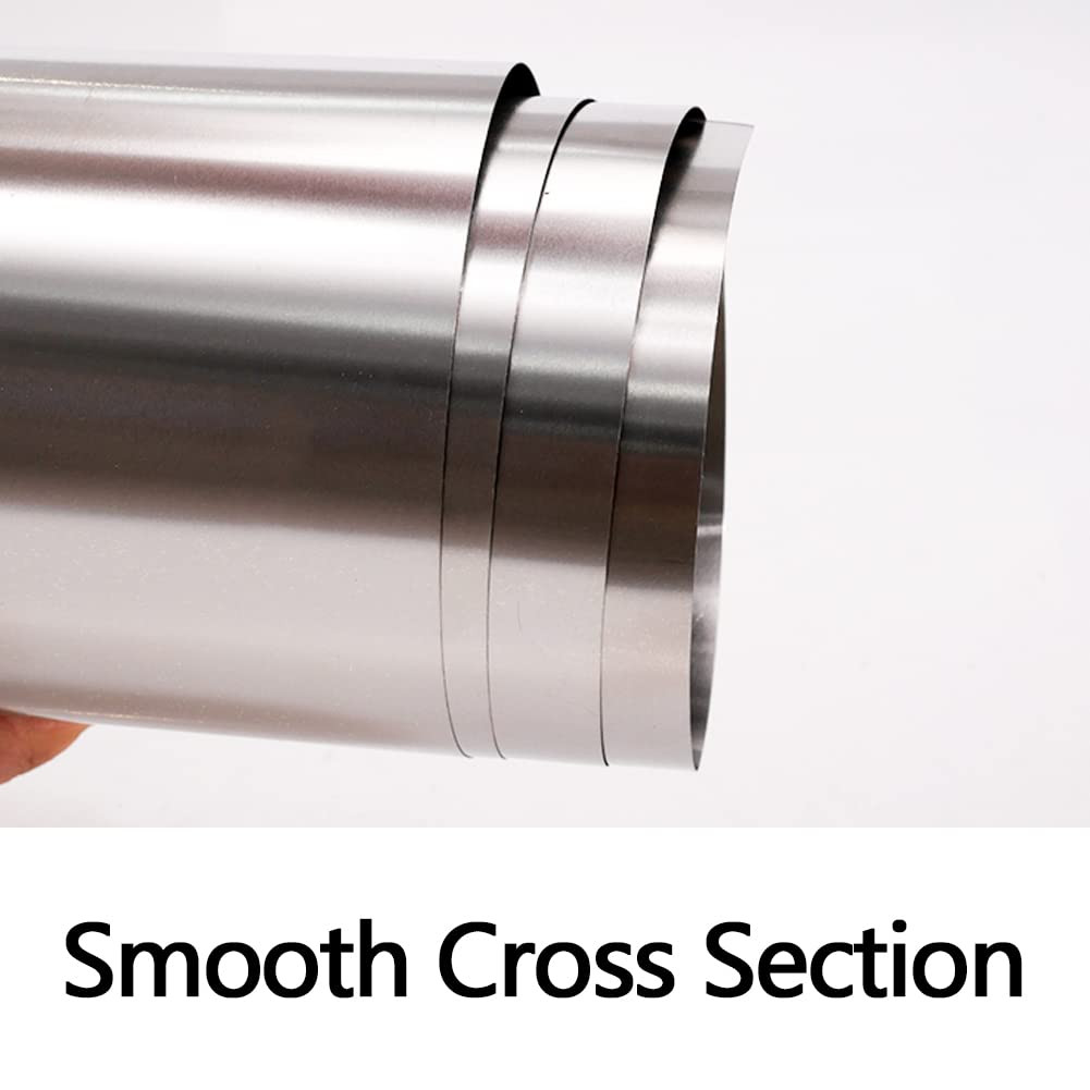 304 Stainless Steel Foil Roll, 0.1Mm X 100Mm X 1M, Metal Strip Sheet for Indu…