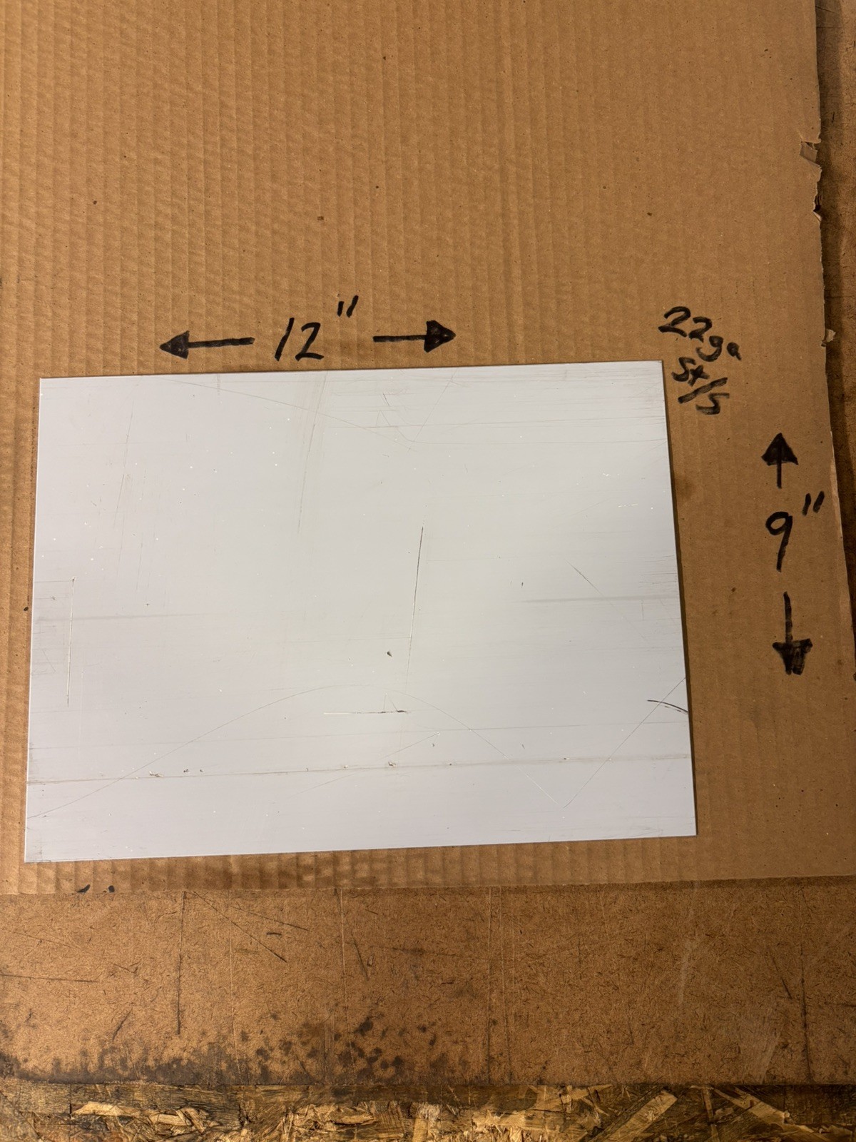 22 Gauge (0.030” Thick) Stainless Steel Sheet Metal – 9” x 12” Paper & Polished