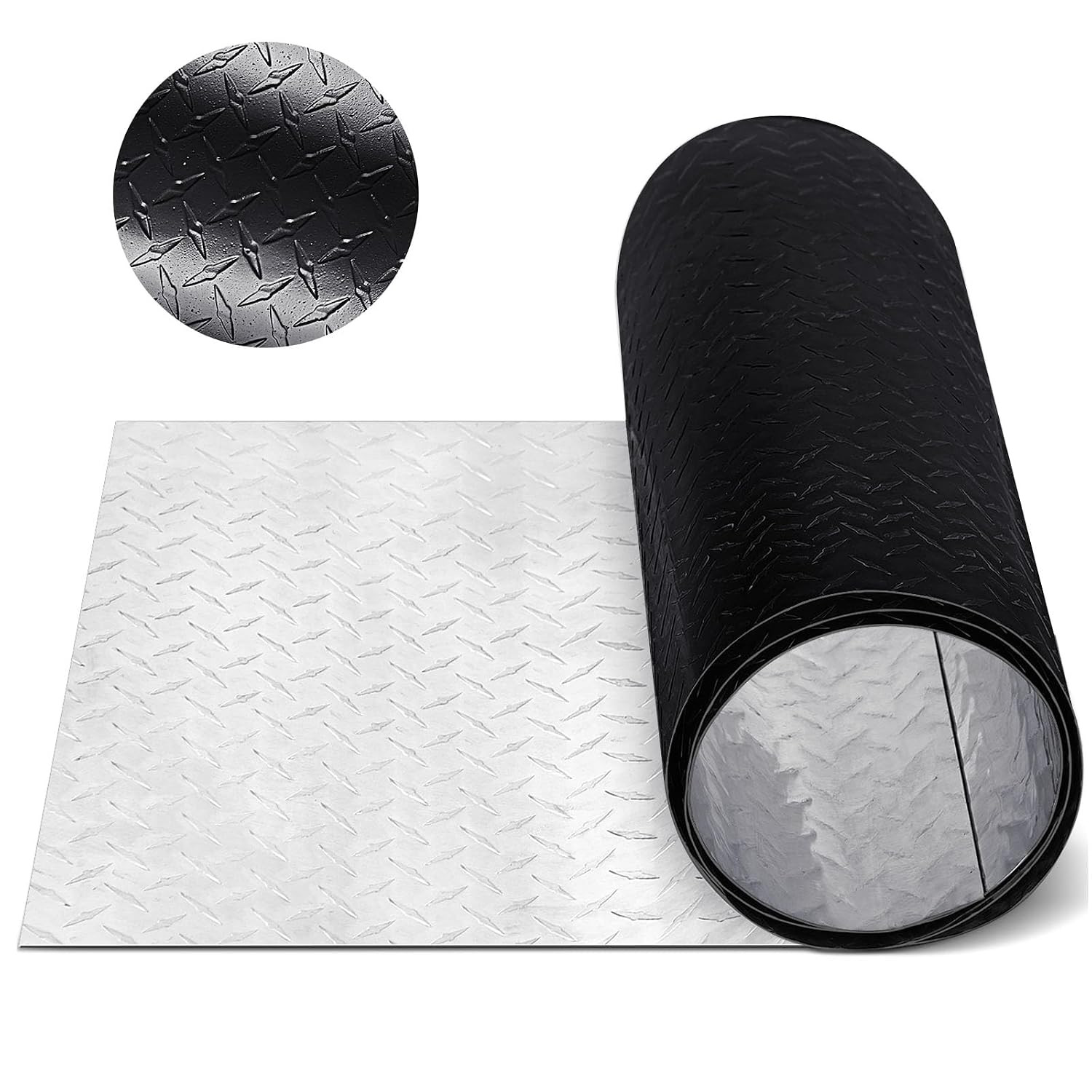 1Pcs 24” X 96” Diamond Plate Sheet Metal, 17GA Heavy Duty Tread Aluminum Sheet