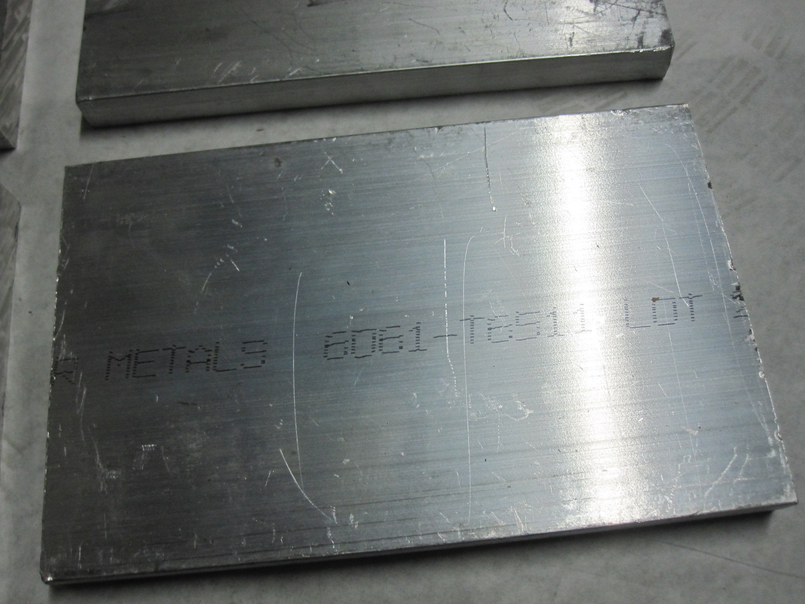 6X Aluminum 6061 T6511 Each Plate is 2lb 7oz 7-7/8” x 5” x 5/8”