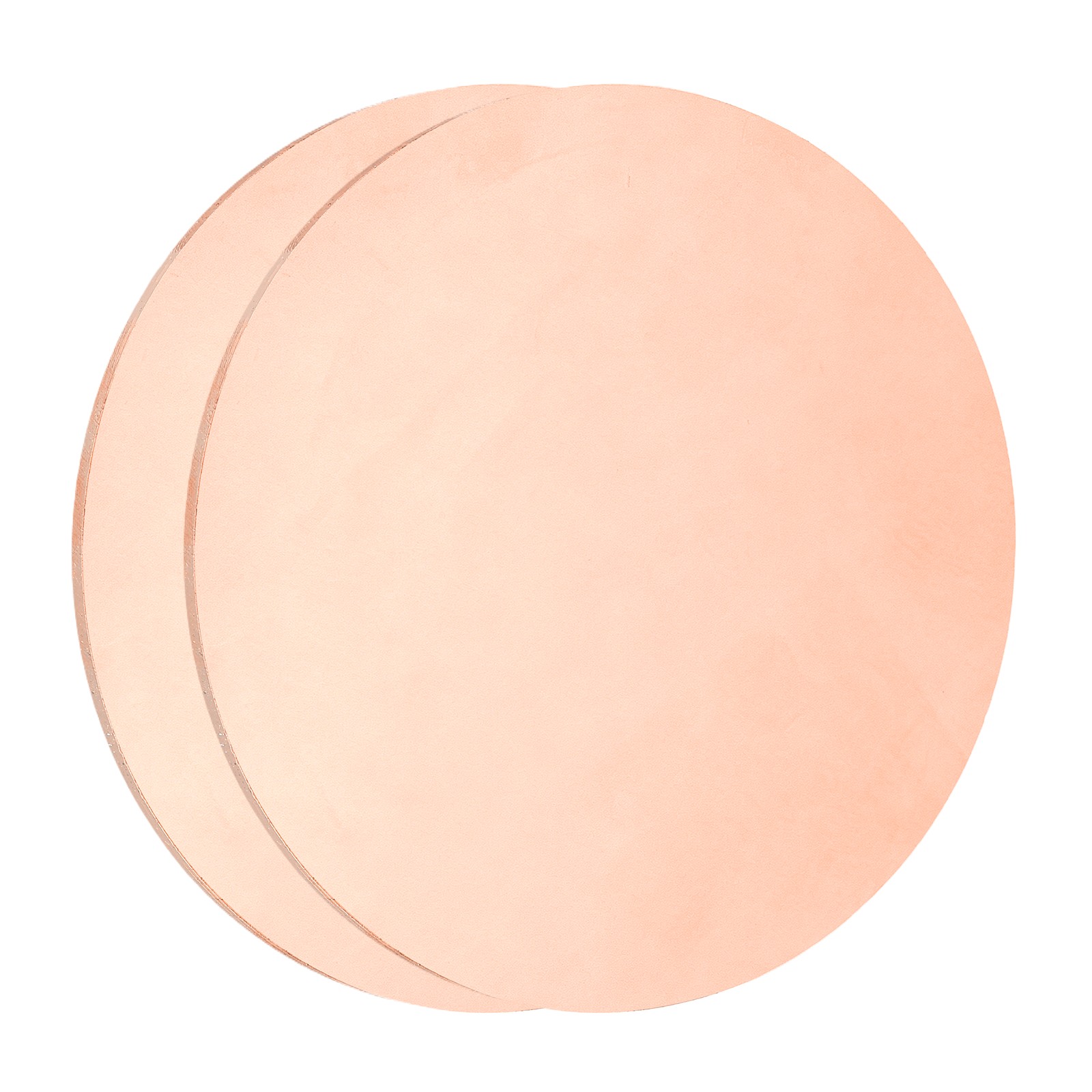 2Pcs Copper Round Plate, 0.02″ Thick 3.1″ Dia C1100 Pure Copper Sheet