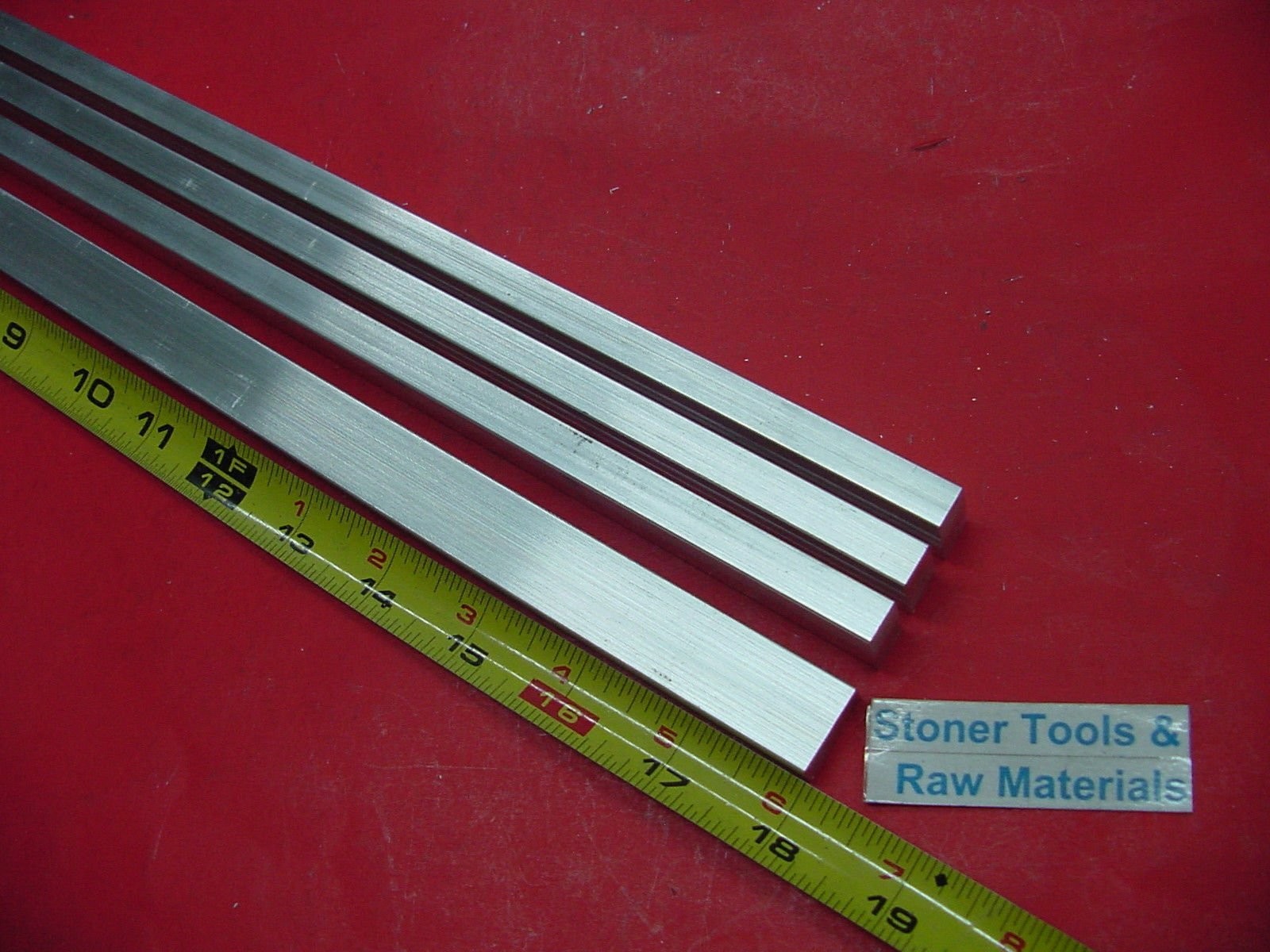 4 Pieces 3/8″ X 3/4″ +/-.005″ Aluminum 6061 Flat BAR 18″ Long +.07″/-0 T6511…