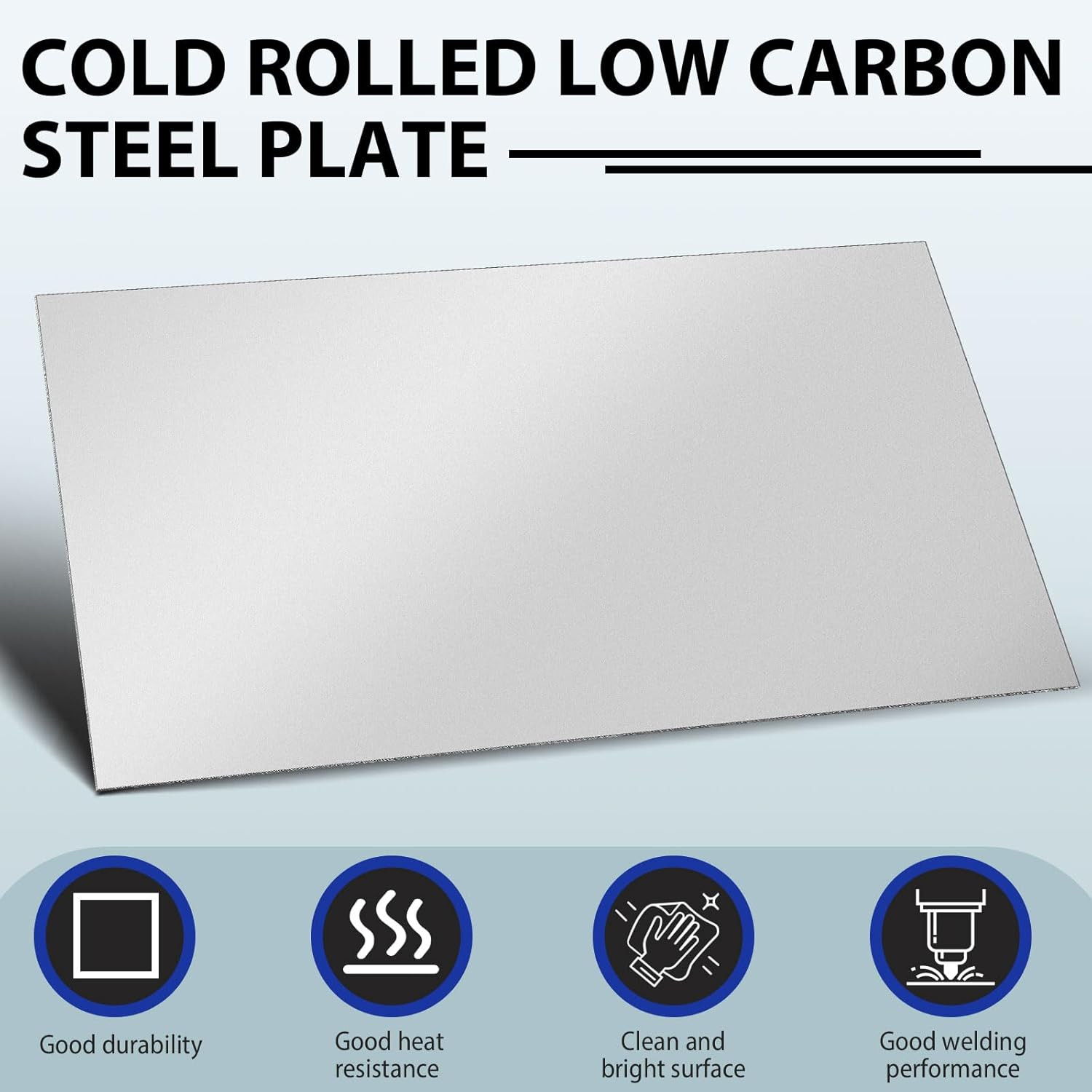 1 Pcs 16 Gauge Mild Metal Steel Sheet Plate Weldable Carbon Cold Panels Square R