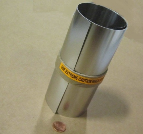 301 Stainless Steel Sheet 1/2 Hard .010″ Thick x 6.0″ Width x 50.0″ Length