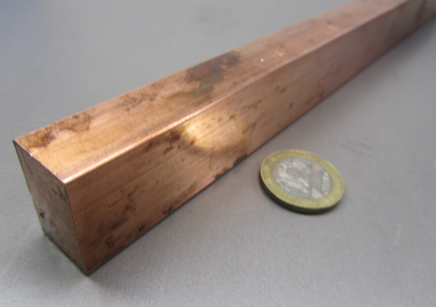 182 Copper Bar 5/8″ Thick x 1.0″ Wide x 3 Foot Length