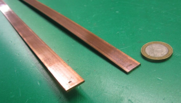 110 Copper Bar 1/2 Hard, 1/16″ Thick x 1/2″ Wide x 36 Inch Length, 2 Units