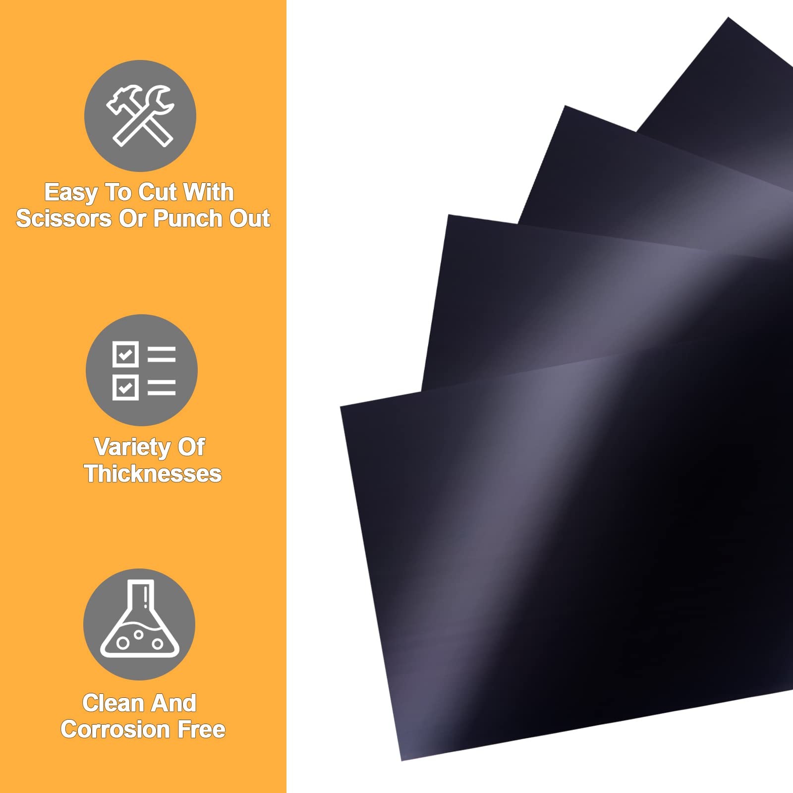 Carbon Steel Shim Stock Assortment 9 Pieces 6×12 inch Length Low Carbon