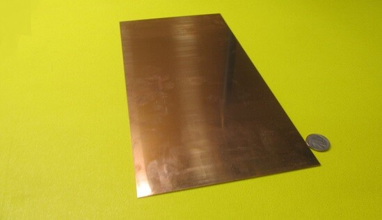 510 Phosphor Bronze Sheet .032″ (+/-.004″) Thick x 6.0″ Wide x 12.0″ Length