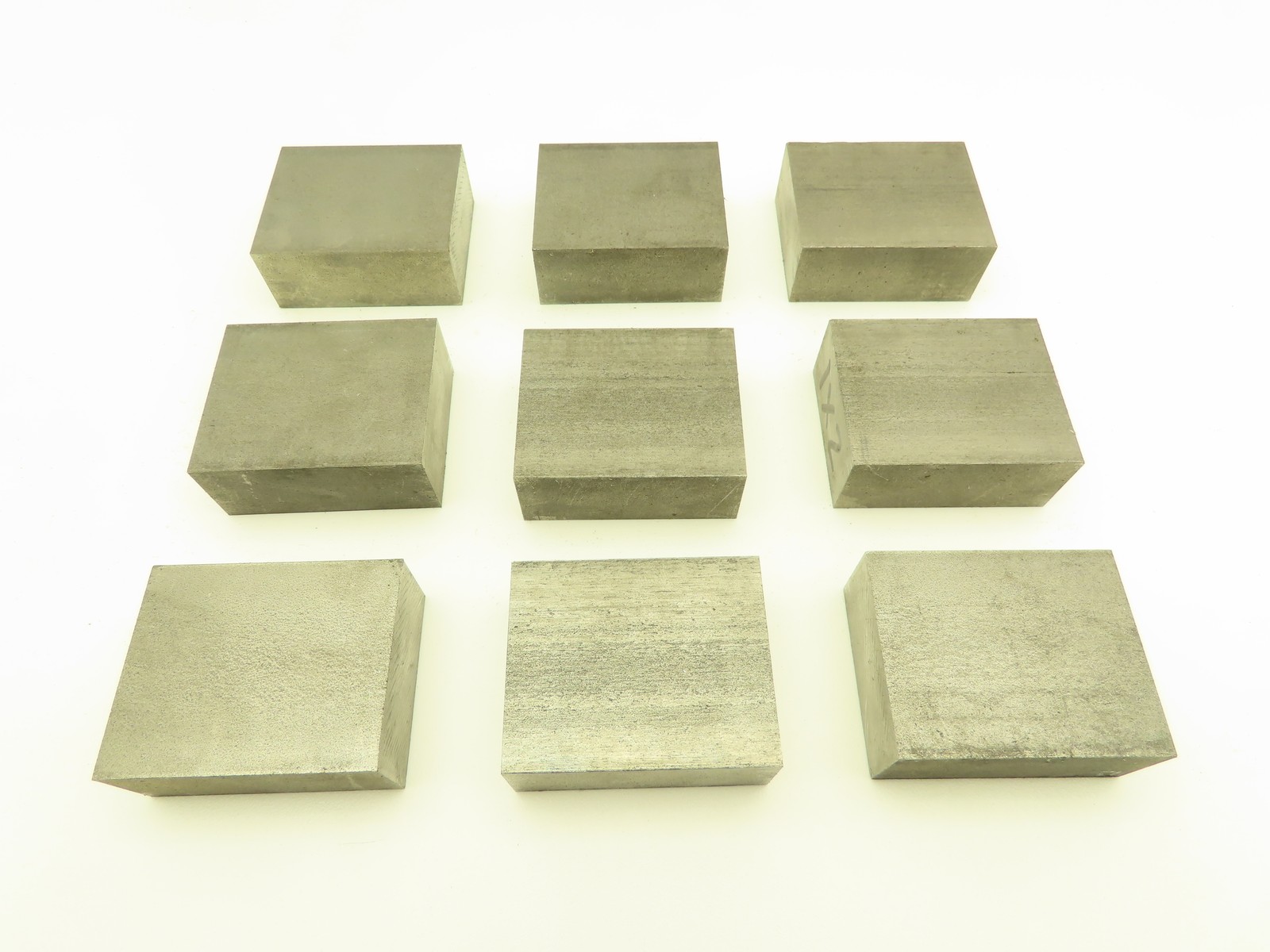 1018 Cold Rolled Steel Flat Bar Stock 1″thick x 2″W x 2-1/2″L Lot of 9 Blocks