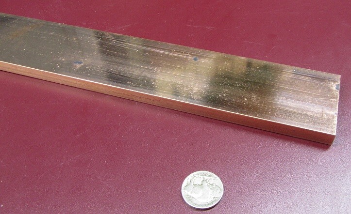 182 Copper Bar 3/8″ Thick x 2.0″ Wide x 3 Foot Length