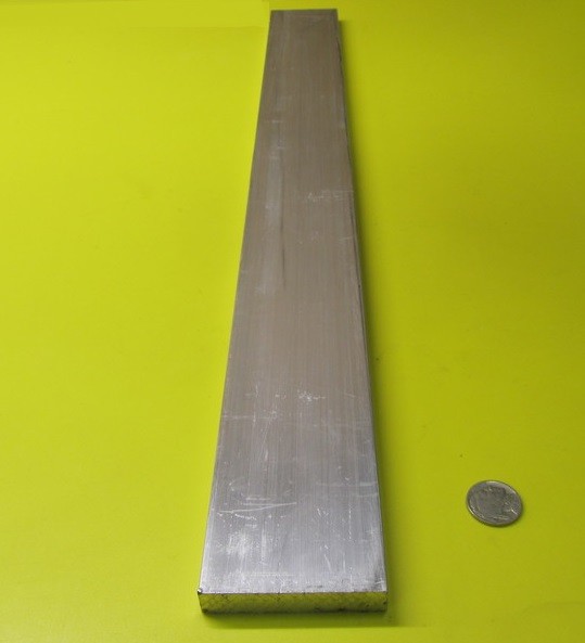 2024 T351 Aluminum Bar, 1/2″ (.500″) Thick x 2.50″ Wide x 24″ Length