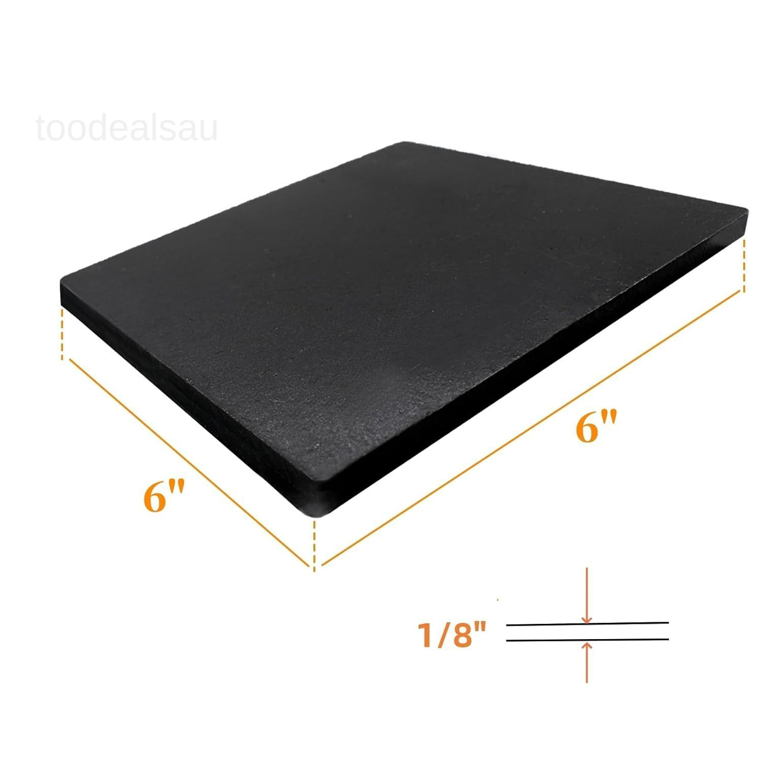 4Pack 1/8″ A36 Steel Plate-6″ x 6″Hot Rolled 6x6x1/8″, Black