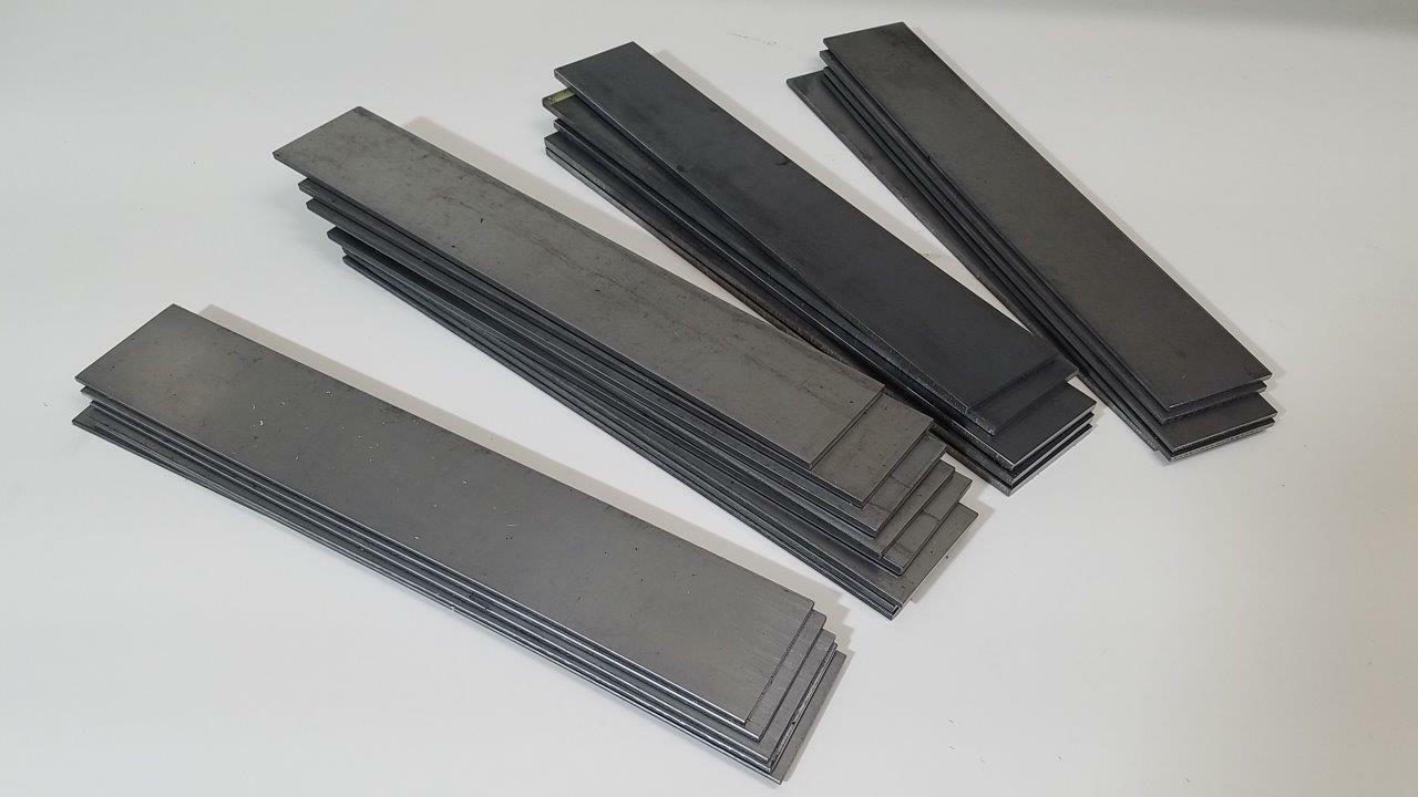 1095 Cold Rolled Carbon Steel 5/32″ x 2″, 12″ bar, Knife Making Stock, Billet
