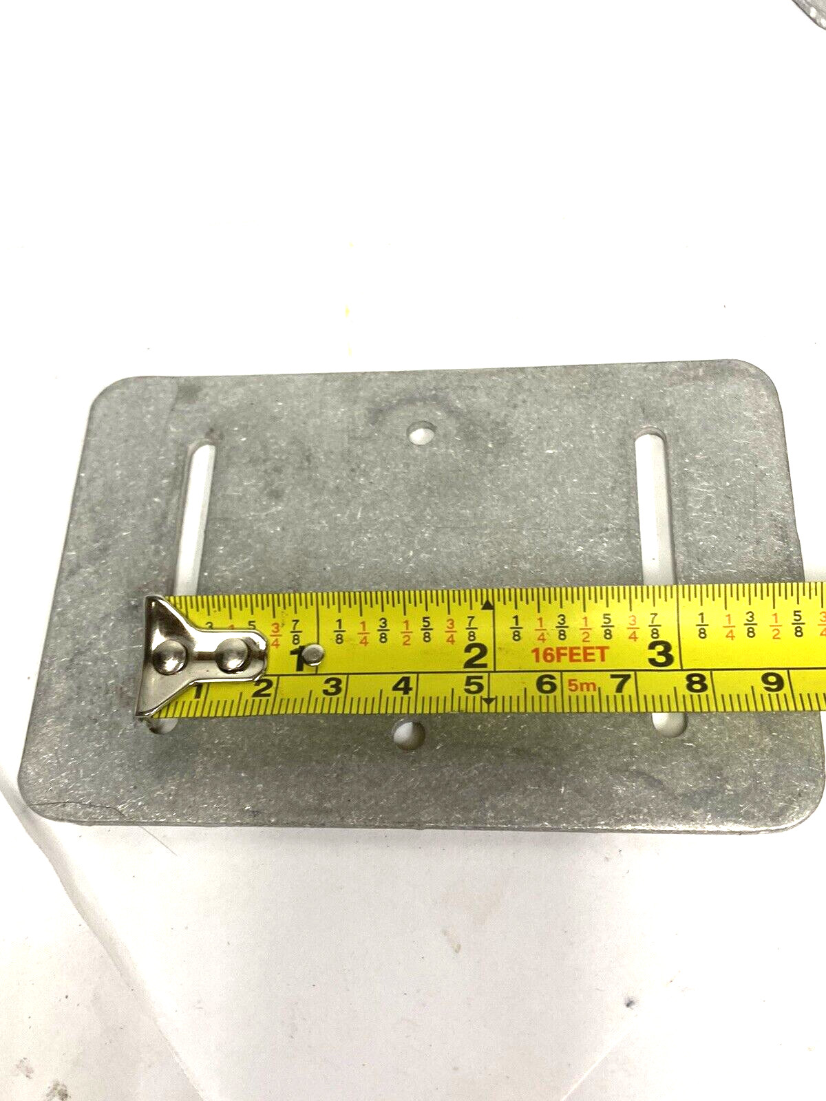 6-Pk Aluminum Drilled Slotted Spacer Plate 1/8 x 3 x 4-1/2″