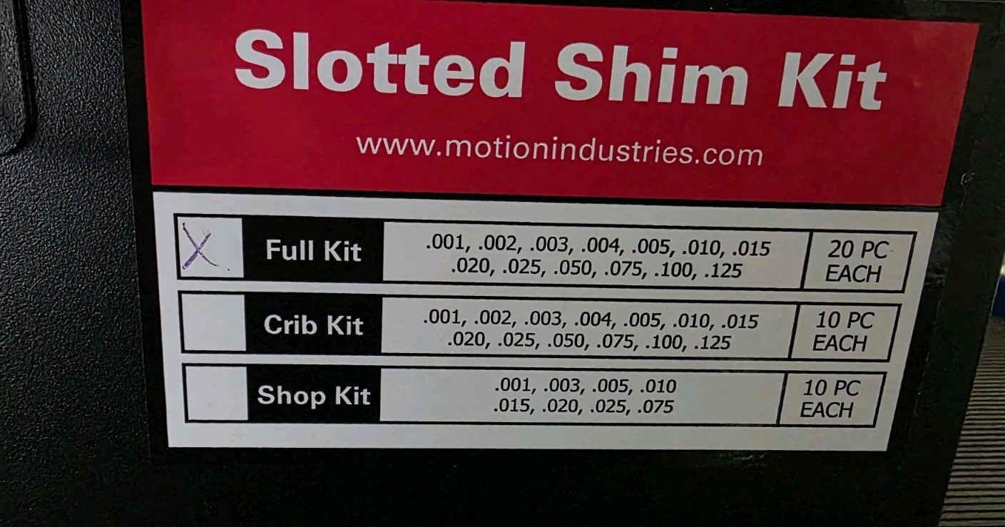 Motion Industries MSC5-FK Slotted Shim With Tab 5×5″ 260ct | Mauldin