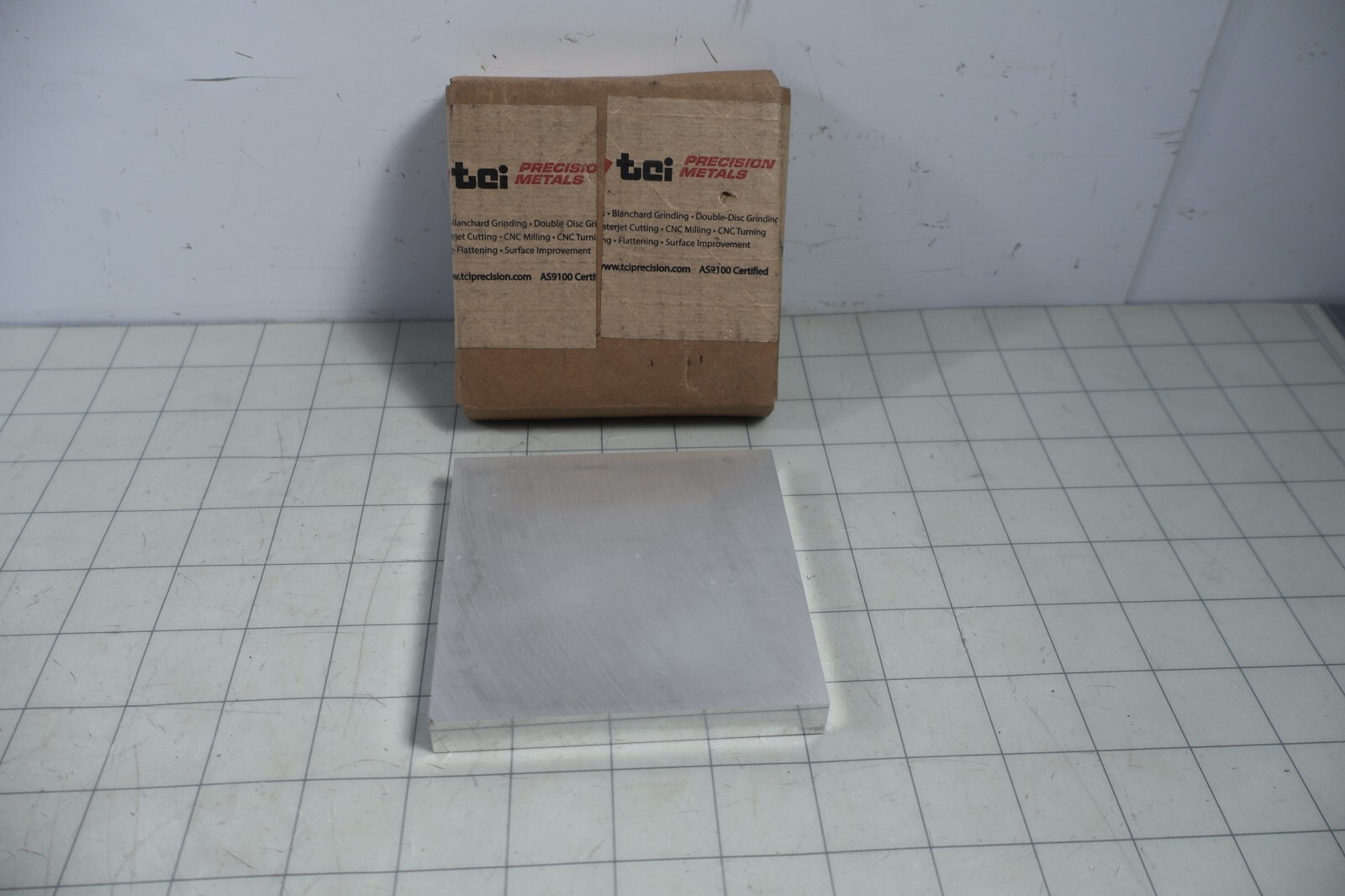 TCI Precision Metals SB-6061-0500-04-04 Aluminum Blank .50″ x 4″ x 4″ NEW