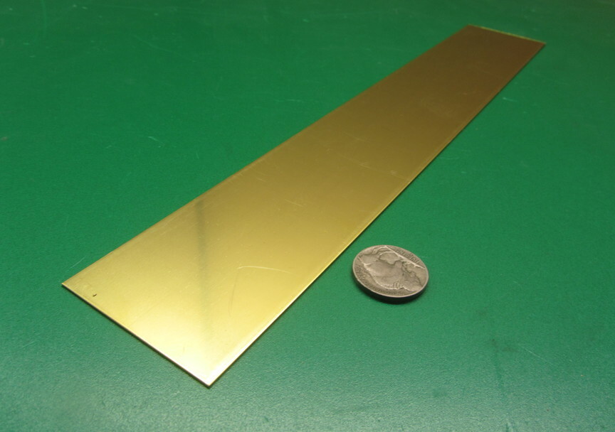 260 Brass Flat Bar .016″ Thick x 2.0″ Wide x 12″ Length, 3 Pcs, 3 Ft Total