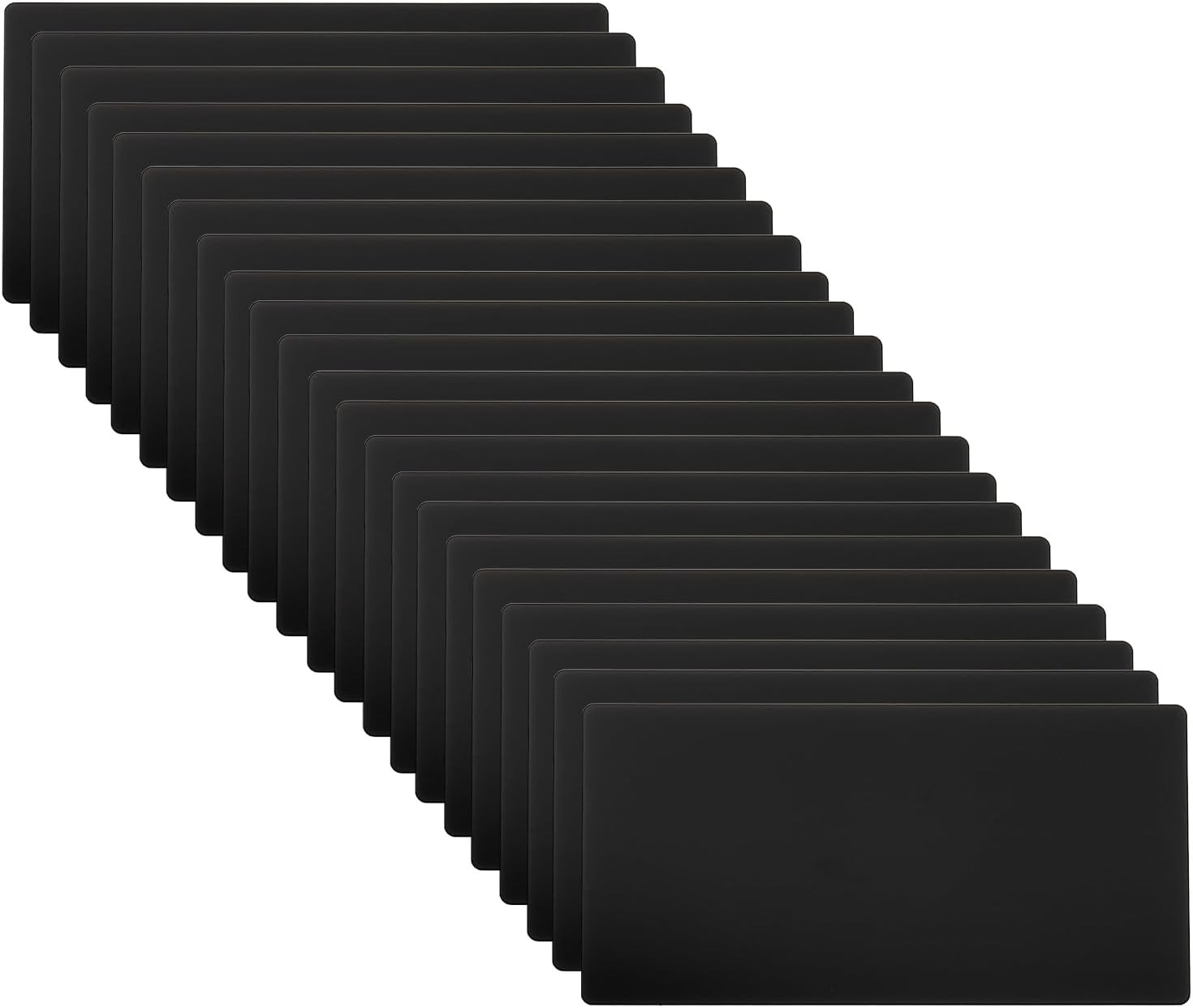 4×2 Inch Anodized Aluminum Sheet Metal, 22 Pack Laser Plates Engraving Blanks 1M