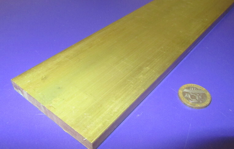 385 Brass Flat Bar 3/8″ Thick x 2.00″ Wide x 4 Foot Length