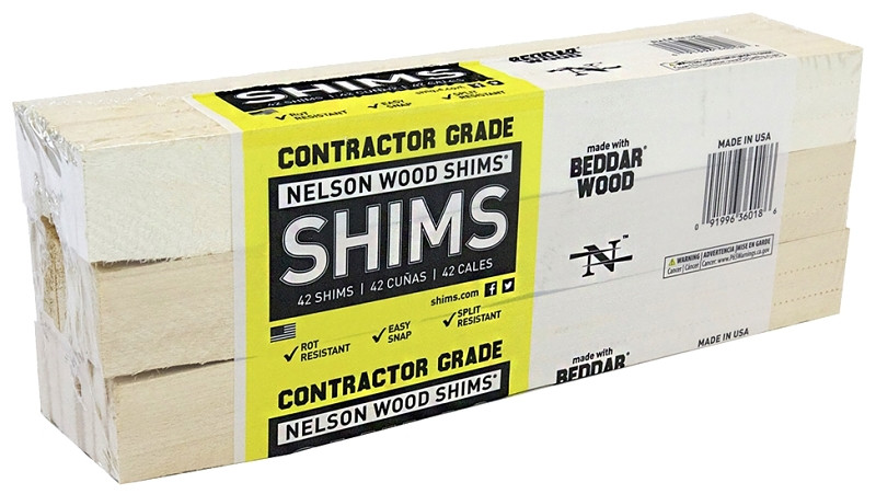 Airmark 5606181 12 in. Contractor Shims Pack of 42