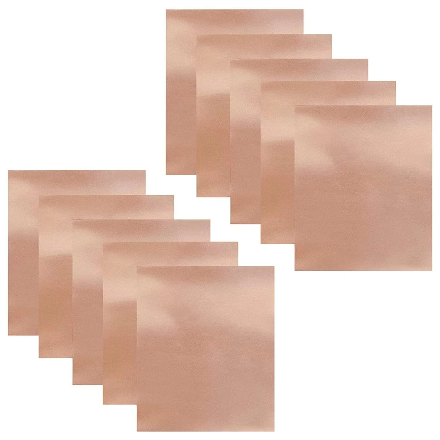 10Pcs 3.15 Mil Copper Foil Sheet [11.8inch x 7.9inch] with Double-Sided Condu…