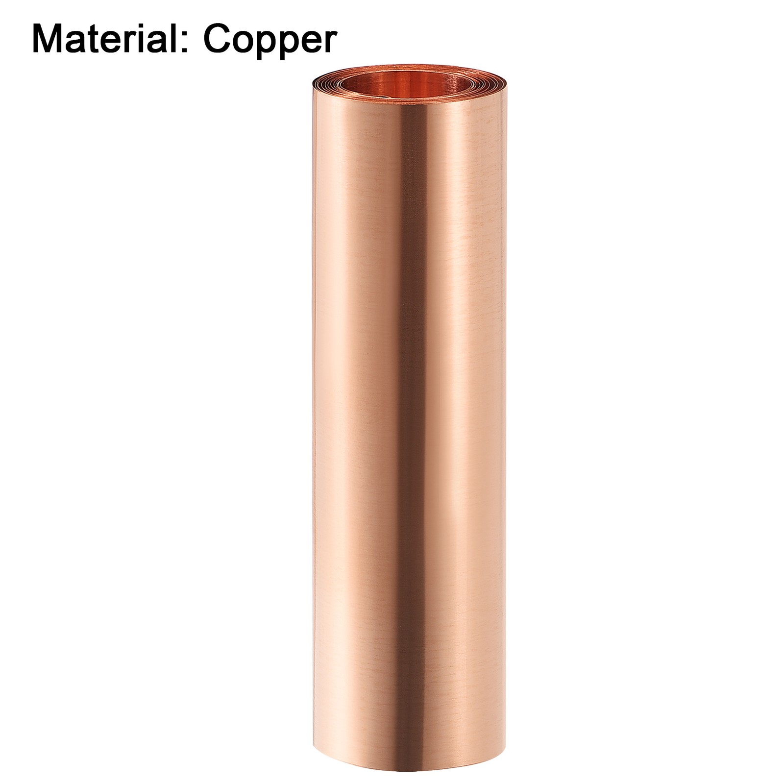 2pack Copper Sheet Roll Metal Foil Plate 39.4″ x 3.9″ x 0.0004″