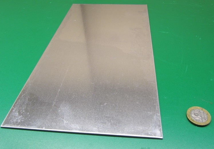1100 Aluminum Sheet (1/2 Hard- H14) .090″ Thick x 6.0″ Wide x 12.0″