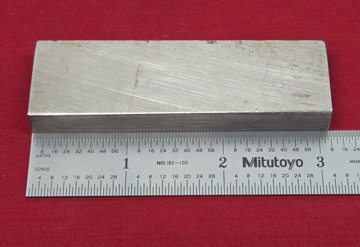 D2 Tool Steel Block Billet 3.115″ L x 0.92″ W x 0.41″ Thick, 5.21 Oz.