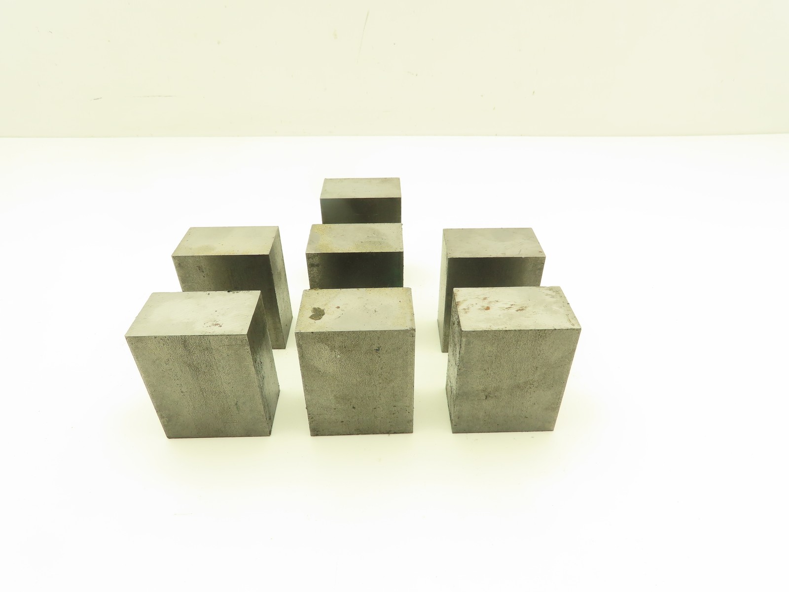 1018 Cold Rolled Steel Flat Bar Stock 1-1/4″x 2″x 2-1/2″L Lot of 7 Blocks