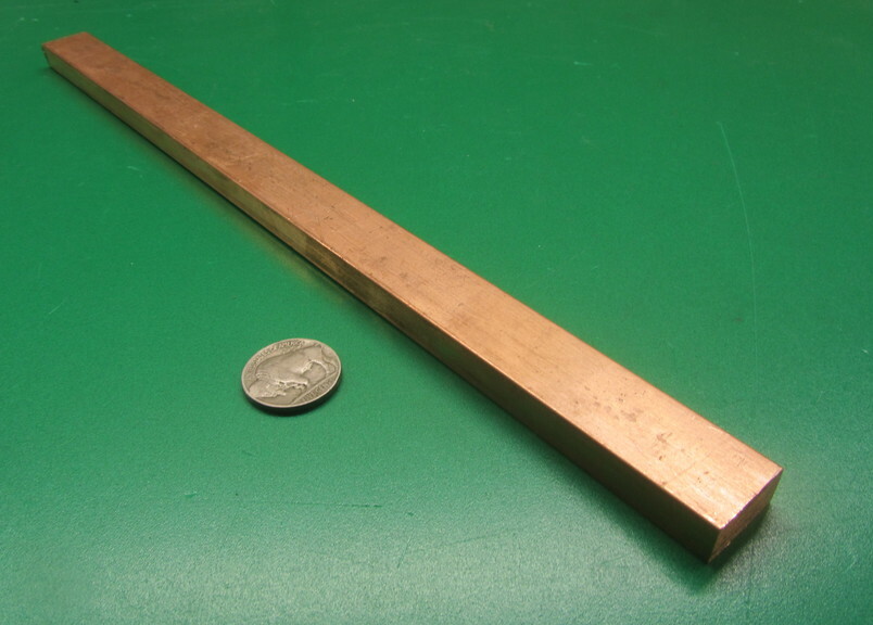 182 Copper Bar 3/8″ Thick x 3/4″ Wide x 1 Foot Length