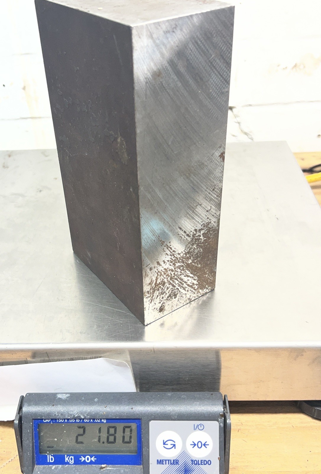 2.5 x 4 x 7.5” THICK BLOCK Steel Bar Target Plate Blacksmith Bench Hammer Plate