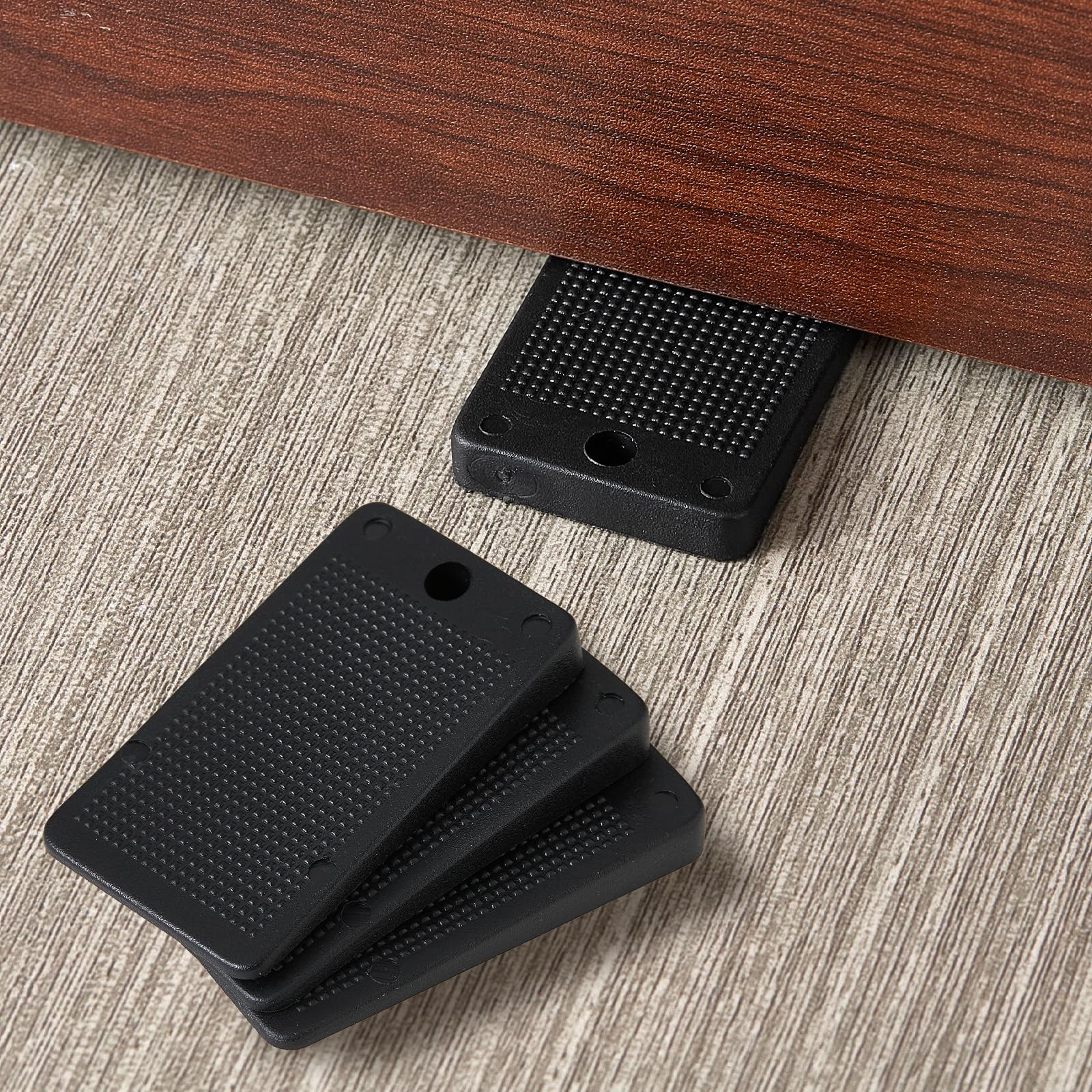 Furniture Levelers Plastic Shims for Leveling Black Rubber Wedge for Table To…