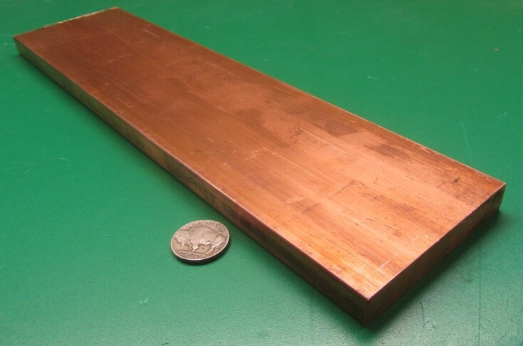 110 Copper Bar H02, 1/2″ Thick x 3.0″ Wide x 1 Ft Length