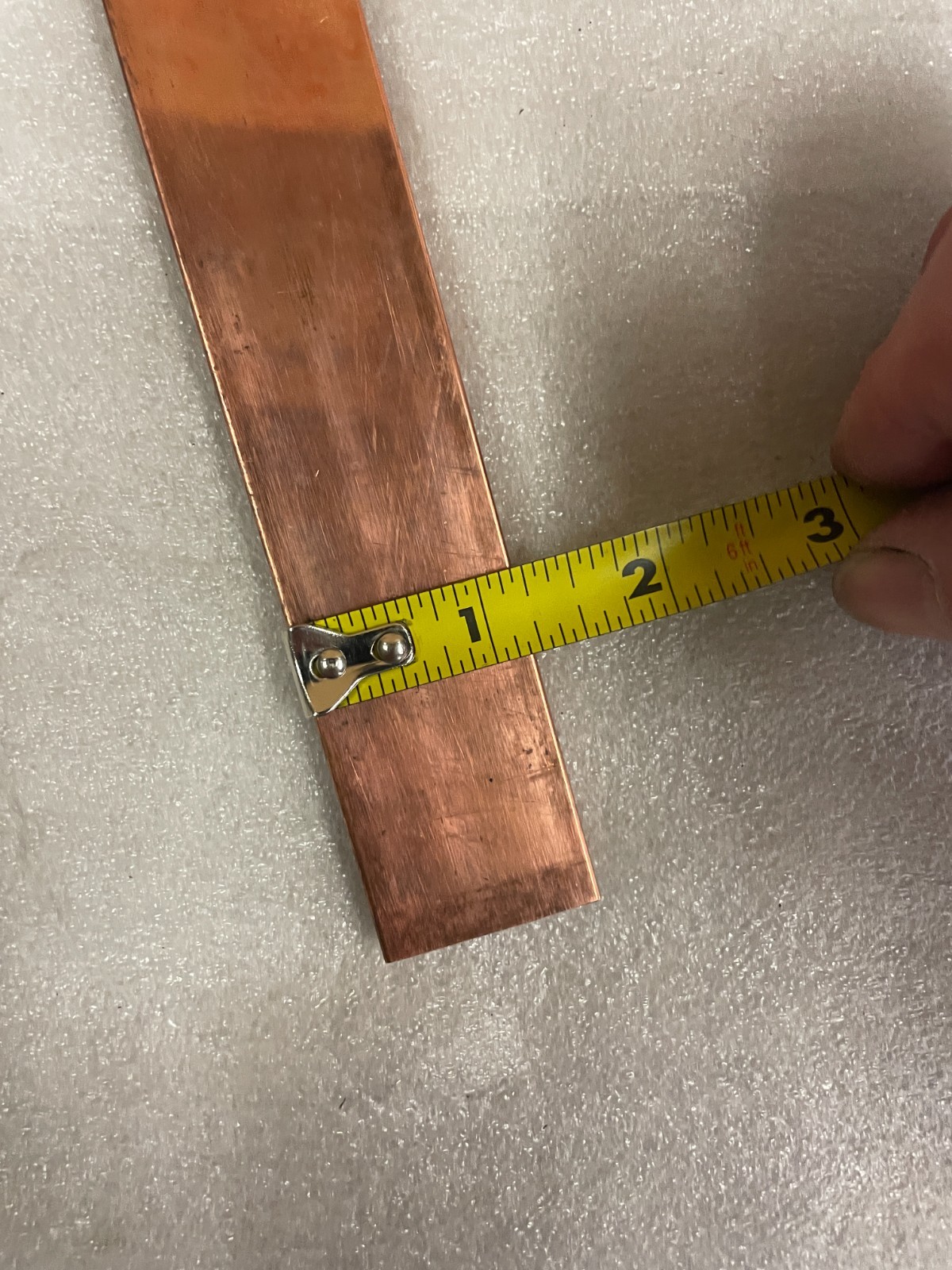 Copper Flat Bar 1/4″ Thickness x 1.25″ W. x 9.75″ L. 1100 ETP Copper – 10 pieces